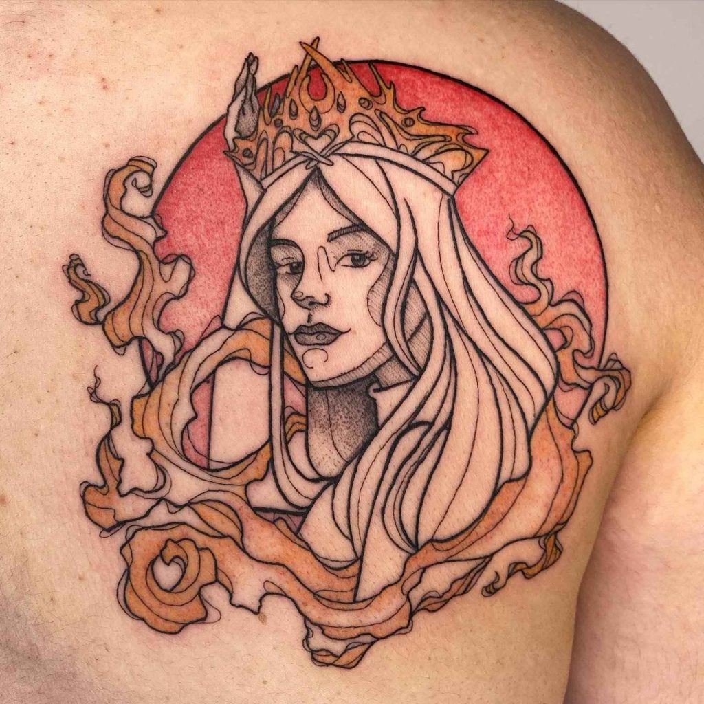 Foto de tatuagem feita por Hitomi Funatsu (@hitomi.funatsu)