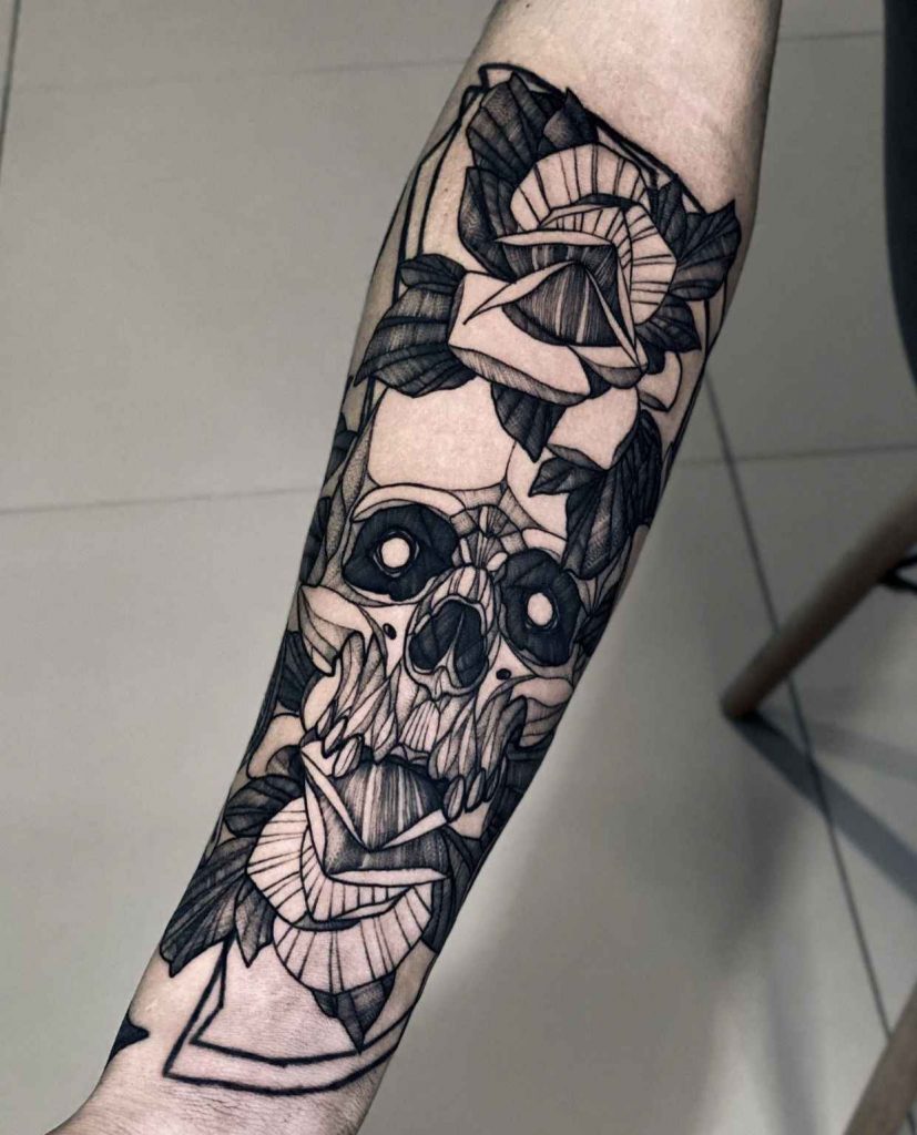 Foto de tatuagem feita por Yokai (@yokai_ink)