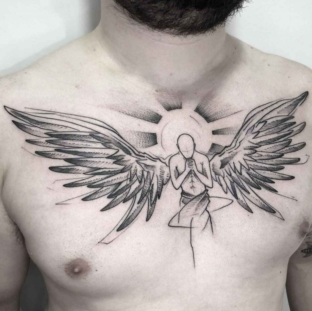 Foto de tatuagem feita por Léo Morales (@leomoralesart)