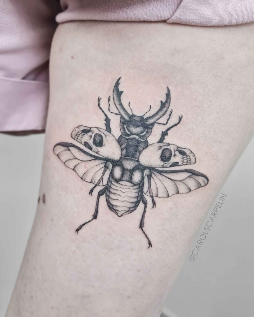 Foto de tatuagem feita por Carol Scarpelin (@carolscarpelin)