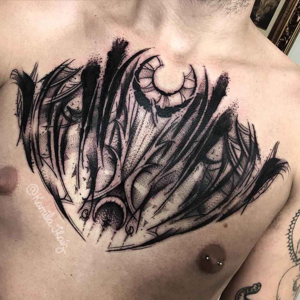 Foto de tatuagem feita por Kamila Thaíz (@kamilathaiz)