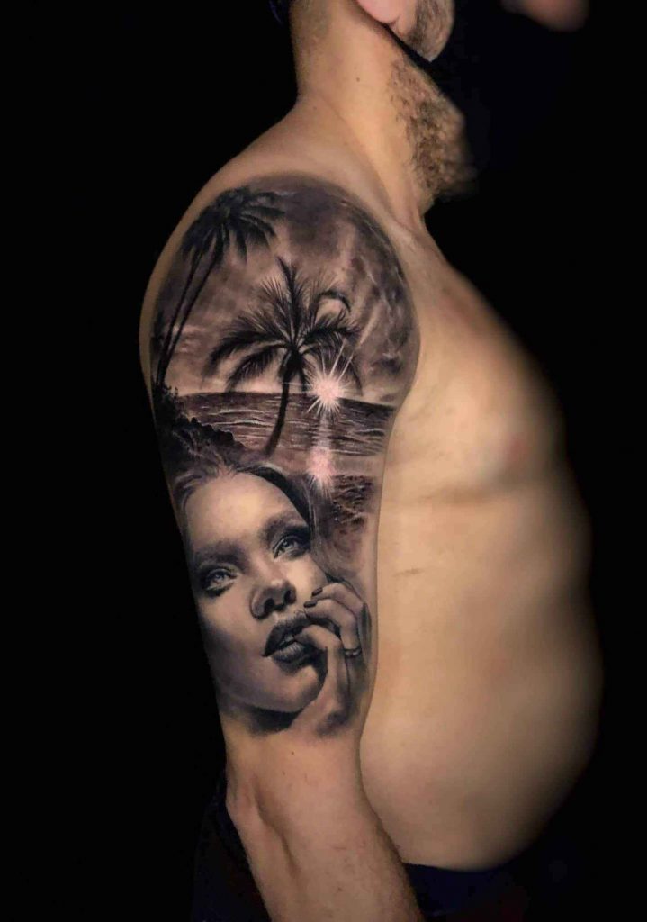 Foto de tatuagem feita por André Tenório (@andretenoriotattoo)