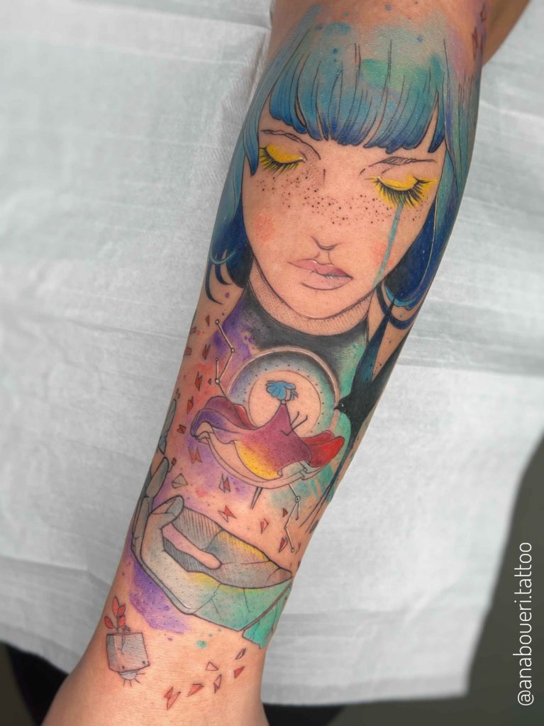 Foto de tatuagem feita por Ana Boueri (@anaboueri.tattoo)