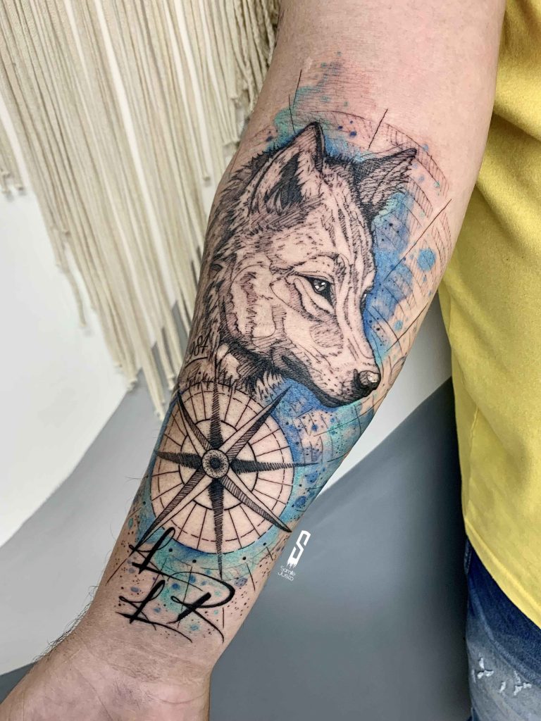 Foto de tatuagem feita por Samille Justo (@samillejusto)