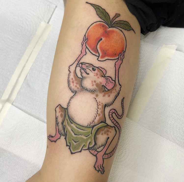 Foto de tatuagem feita por Eiji Ezaki (@eijiezakitattoo)