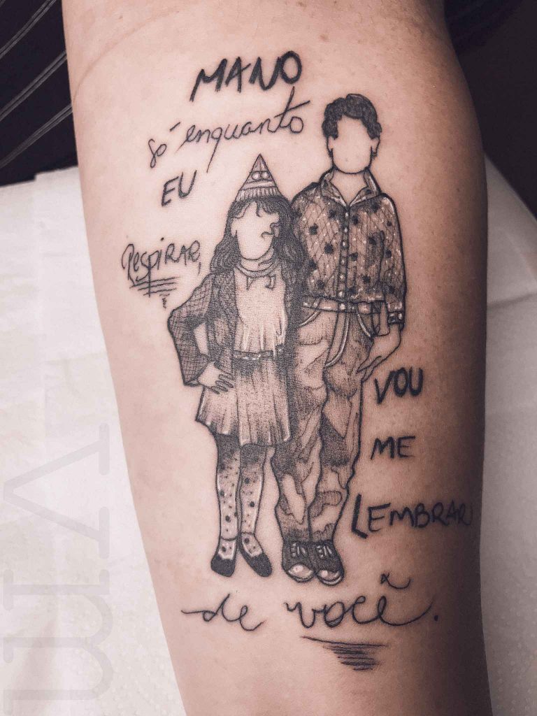 Foto de tatuagem feita por Virgínia Maria - Fauna INK (@faunaink)