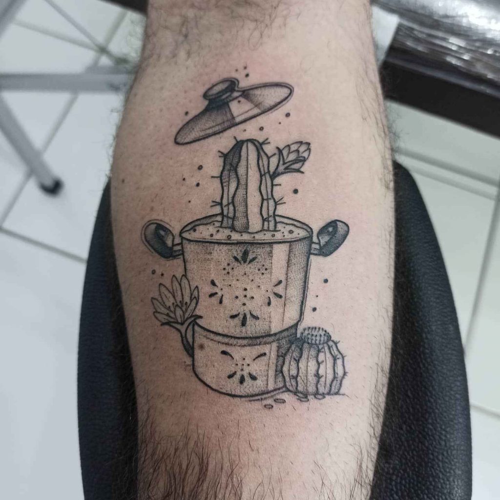 Foto de tatuagem feita por Zé Leite (@zeleiteink)