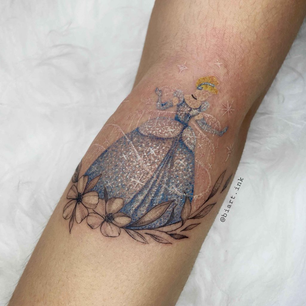 Foto de tatuagem feita por Bianca Mafra (@biart.ink)