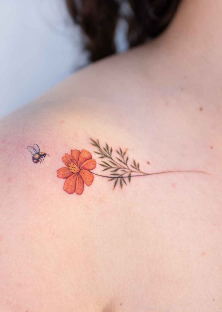 Foto de tatuagem feita por Gabriela Dássio (@gabrieladassio)