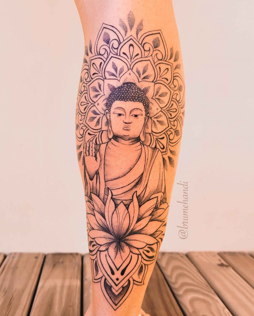 Foto de tatuagem feita por Bruna Beatriz (@brumehandi)