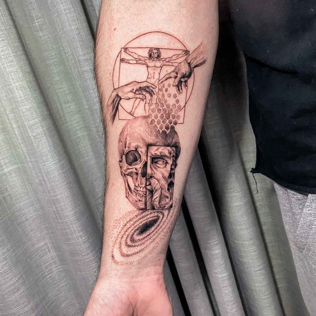 Foto de tatuagem feita por Dico Blackwork (@dicoblackworktattoo)