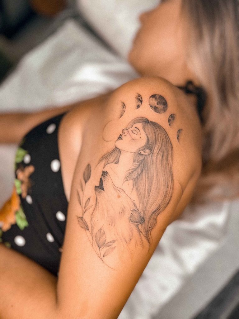 Foto de tatuagem feita por Jully Ludgero (@jully_artistt)