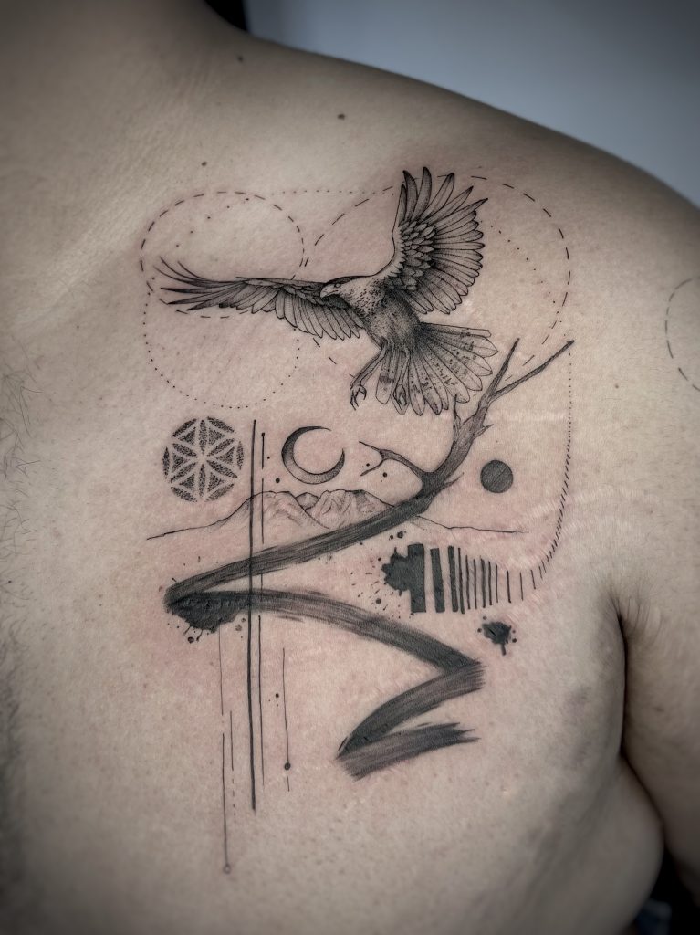 Foto de tatuagem feita por Felipe Rdoze
