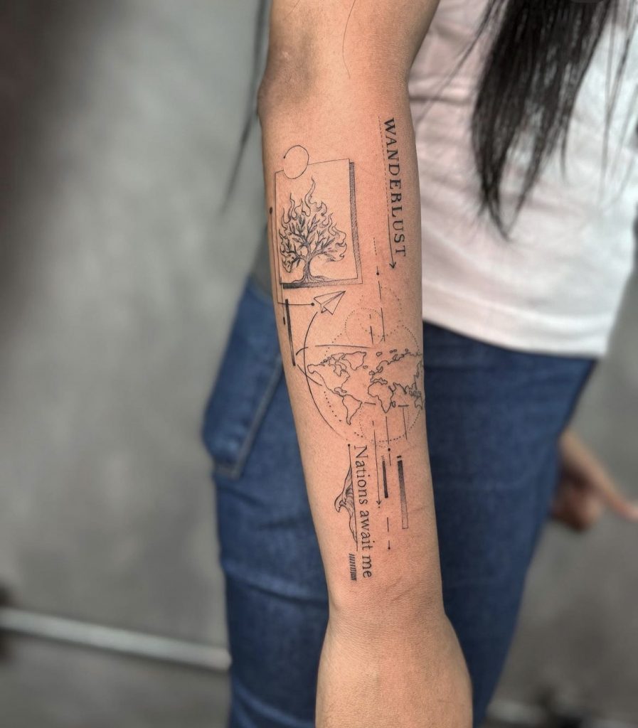 Foto de tatuagem feita por Felipe Rdoze