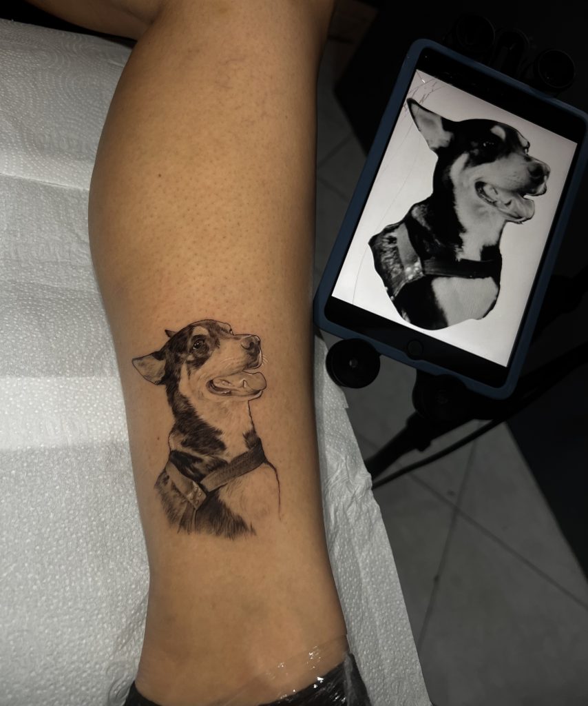 Foto de tatuagem feita por Guilherme Santos tattoo