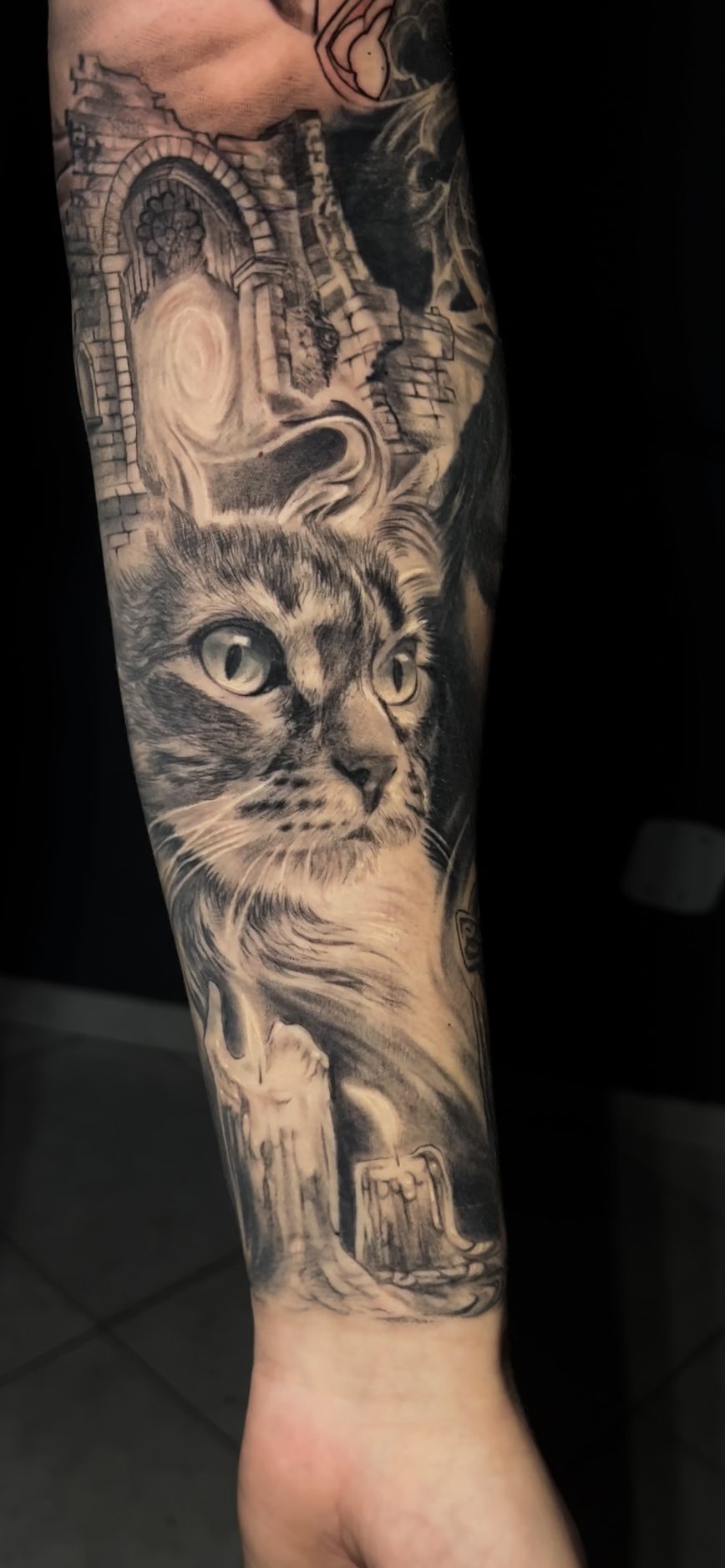 Foto de tatuagem feita por Guilherme Santos tattoo