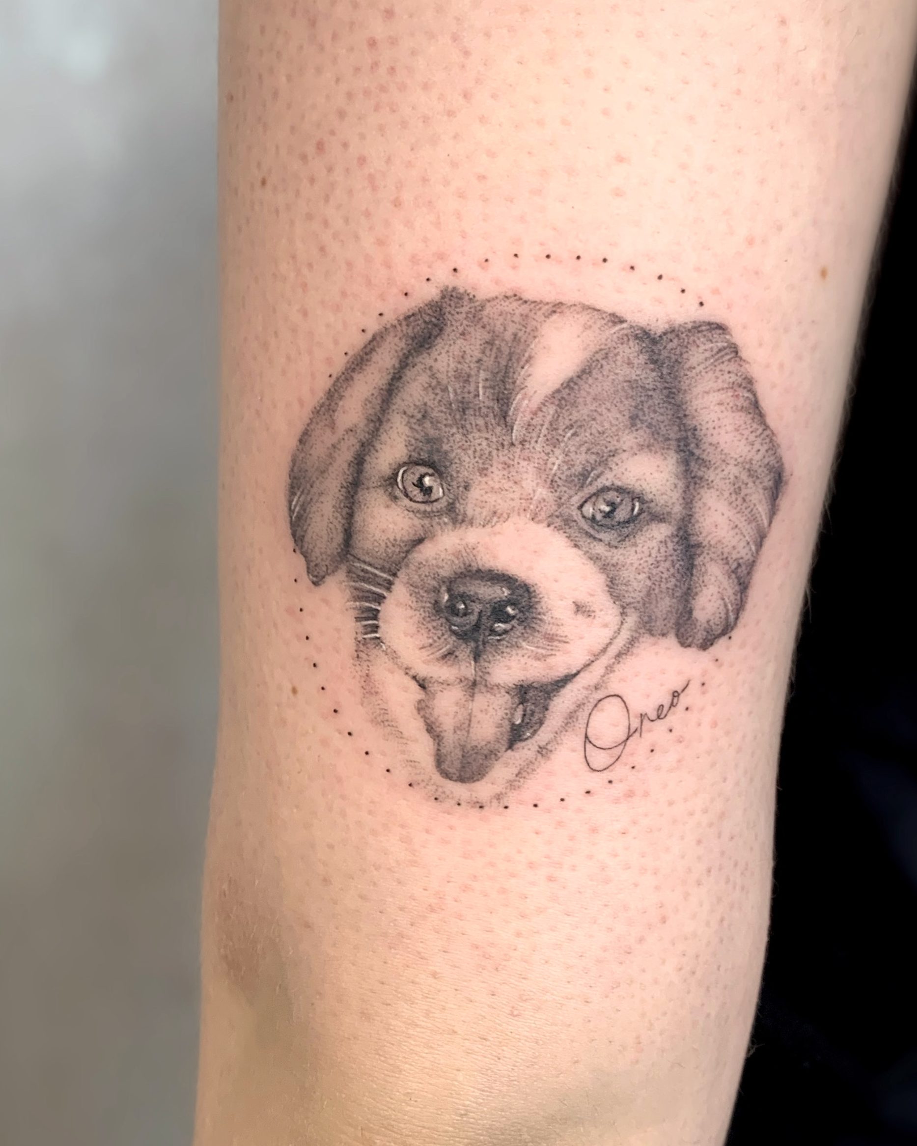 Foto de tatuagem feita por Gabriela Sbardelotto