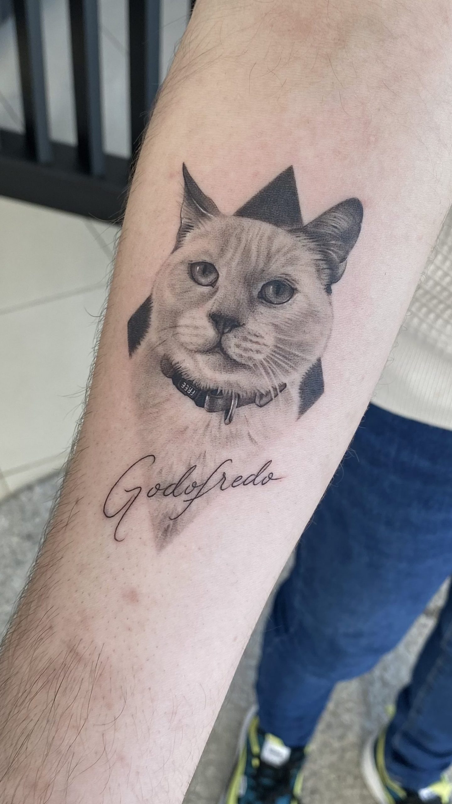 Foto de tatuagem feita por Thiago José (TJ)