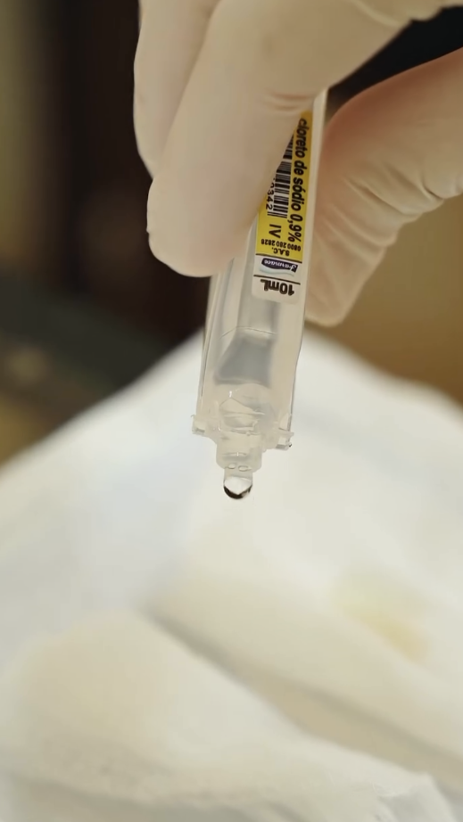 Compressa de soro fisiológico